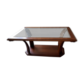 Table basse en bois et verre trempé Antoine Motard