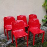 Chaise de Vico Magistretti pour Artemide design italien 1960