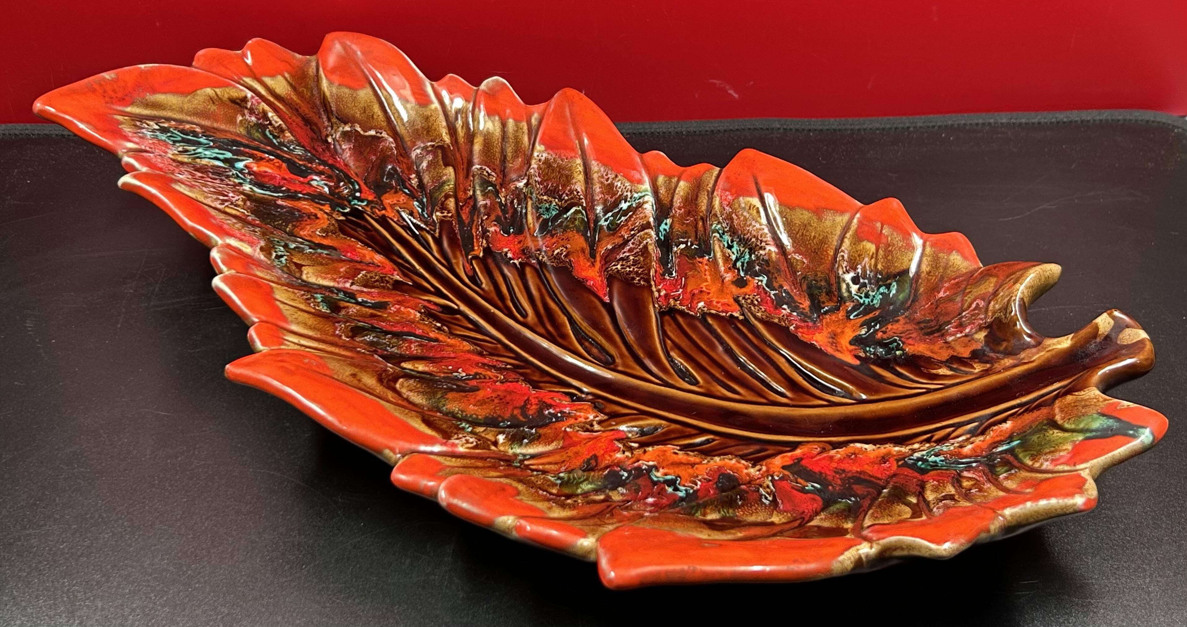 Large ceramic dish 1950s/60s vintage Vallauris