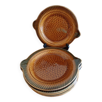 Sarreguemines fish slushie plates
