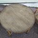 Lot 2 fauteuil et une table en rotin osier de jardin