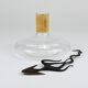Vase by Carl Auböck decanter "Tuberkulinkolben" tall in rattan, Austria, 1950s.