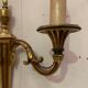 Pair of Louis XV style sconces in gilded bronze XX century