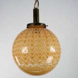 Mid-Century Murano glass sphere chandelier in the style of Venini. 1970