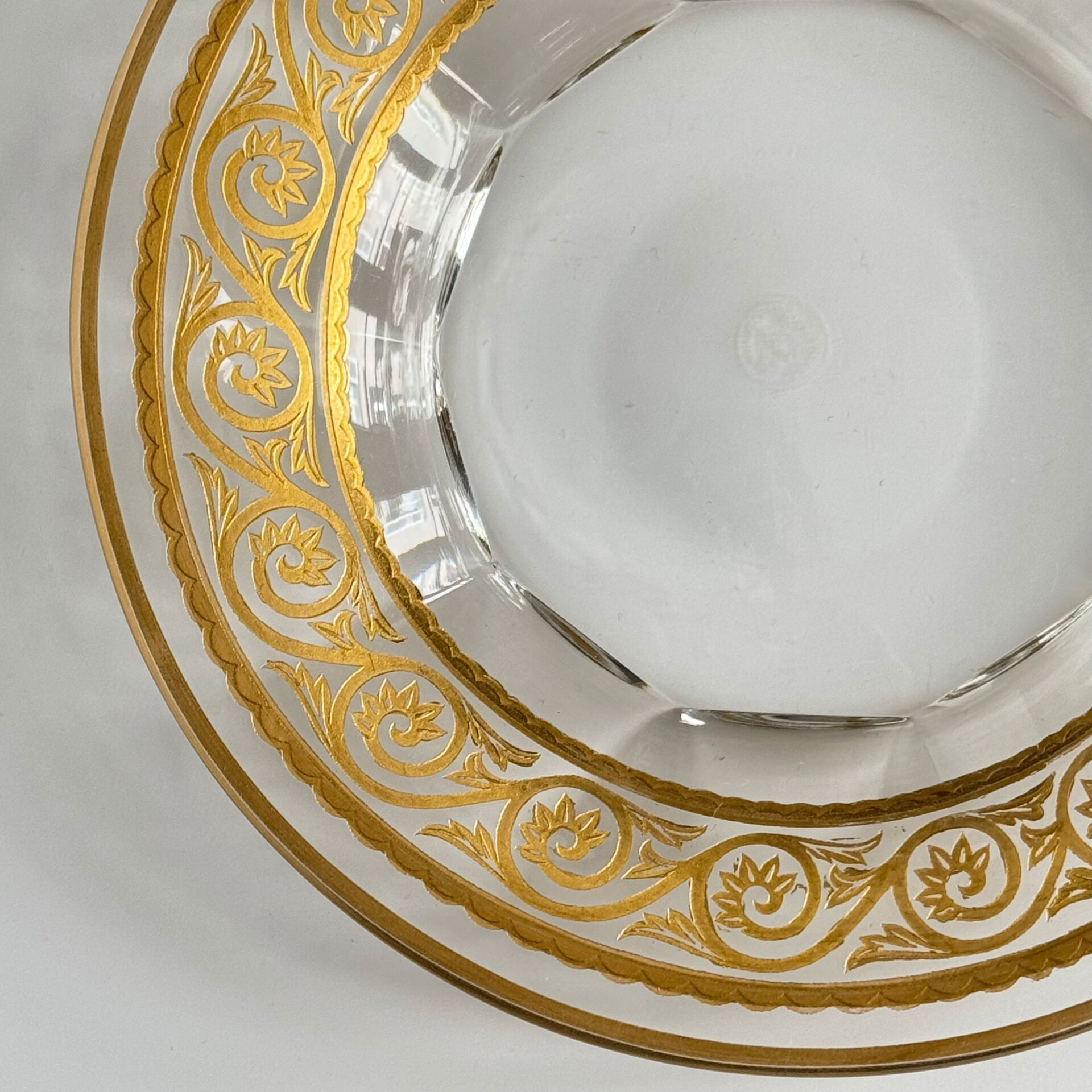 Baccarat Crystal Tray – Golden Frieze