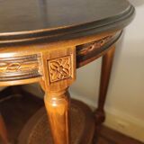 Oval pedestal table