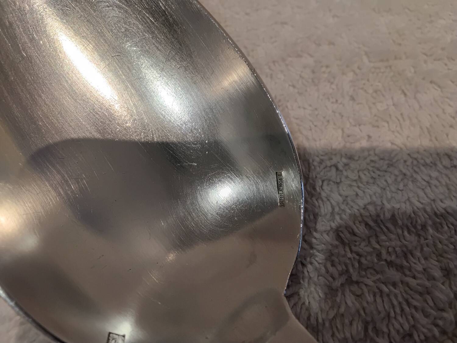 Stew spoon silver plated goldsmith Boulenger Marie Antoinette