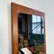 Miroir vintage XL en teck, Scandinavie, années 1970