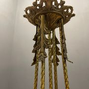 Italian liberty gold gilded chandelier