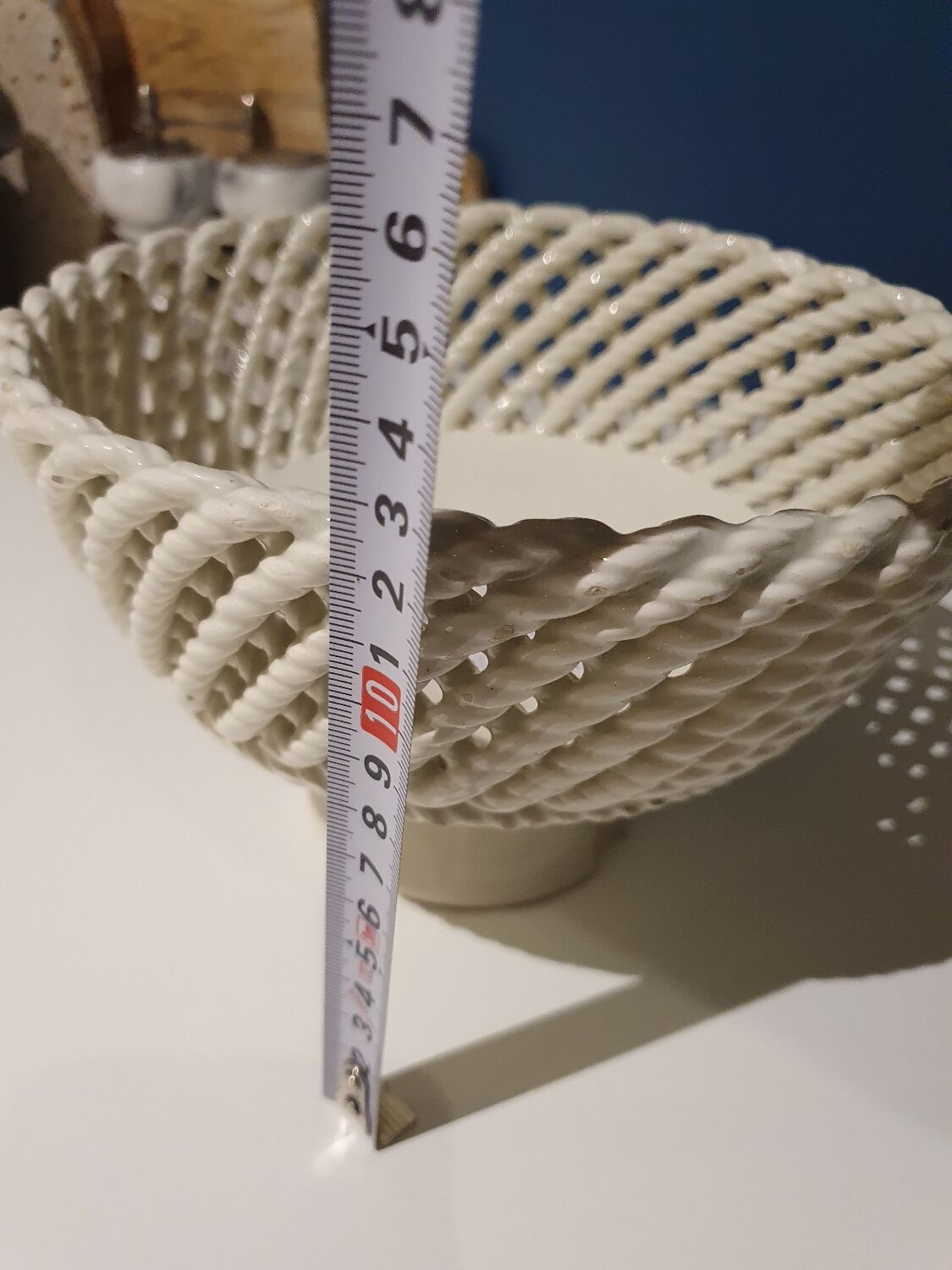 Porcelain fruit basket