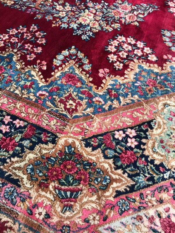 Old carpet Kirman late 270x380 cm