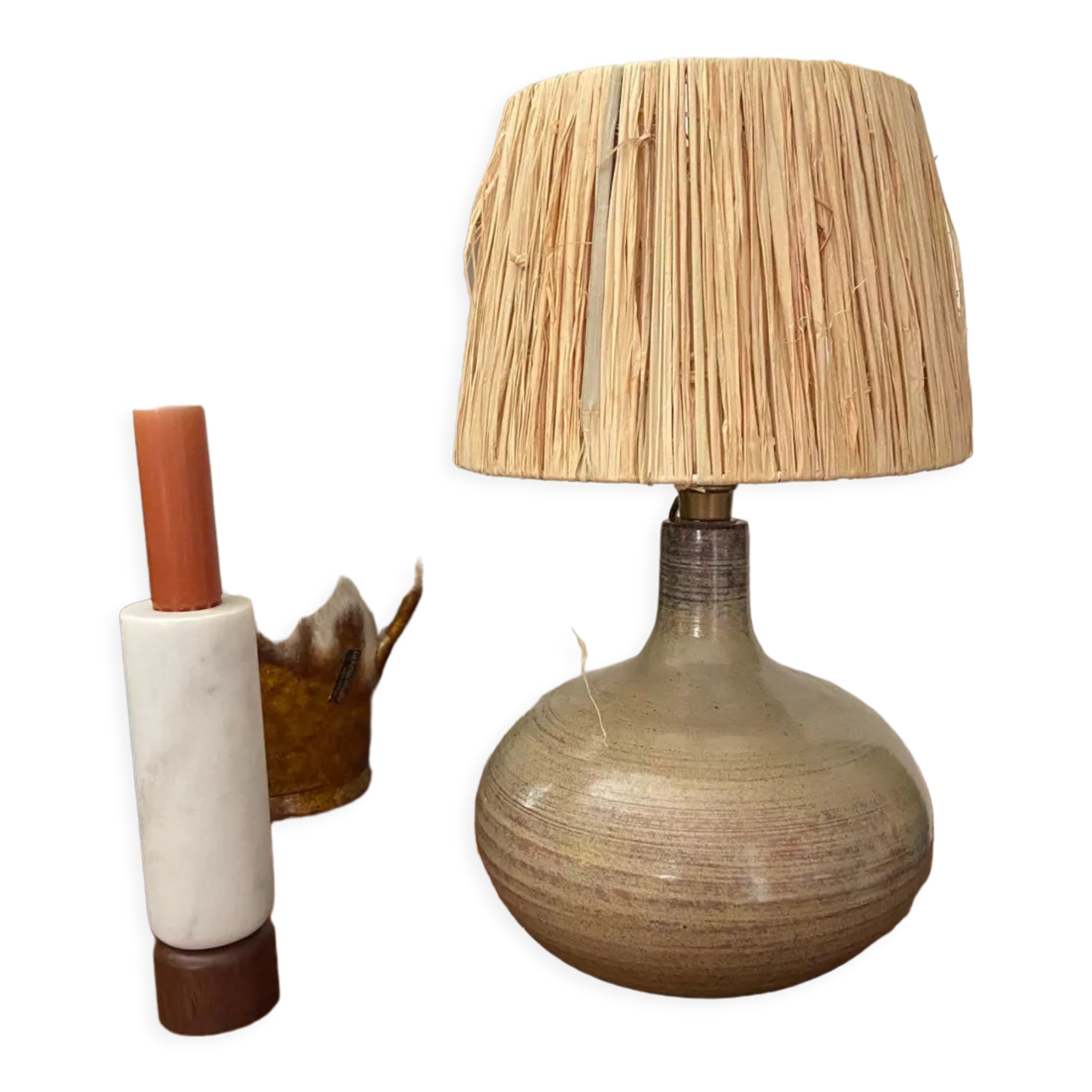 Ceramic lamp by Jean Pierre Gasnier vintage