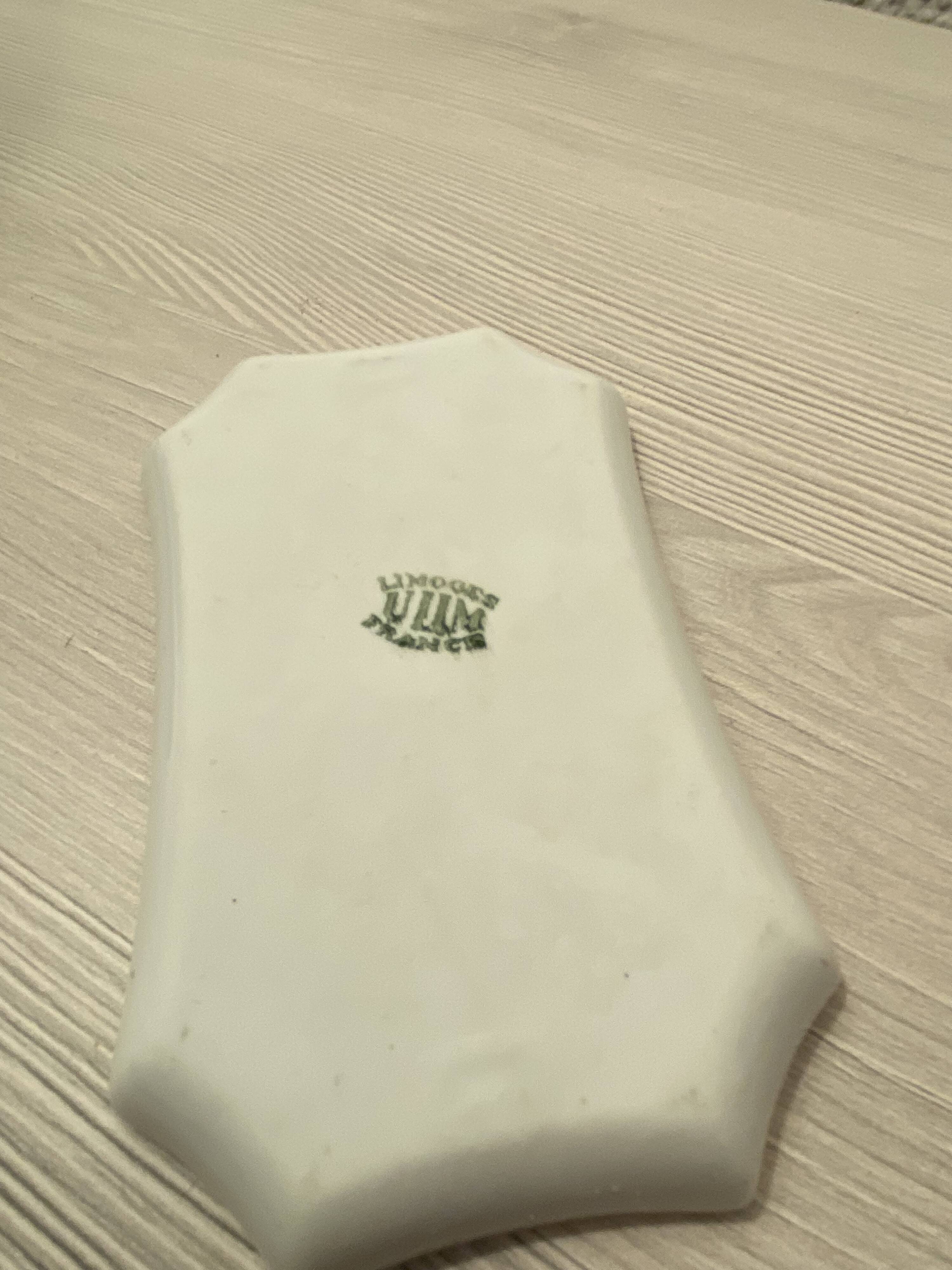 Coquetier and its Limoges Art Deco earthenware tray