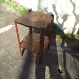 Gueridon Art Deco in fruit wood and mahogany