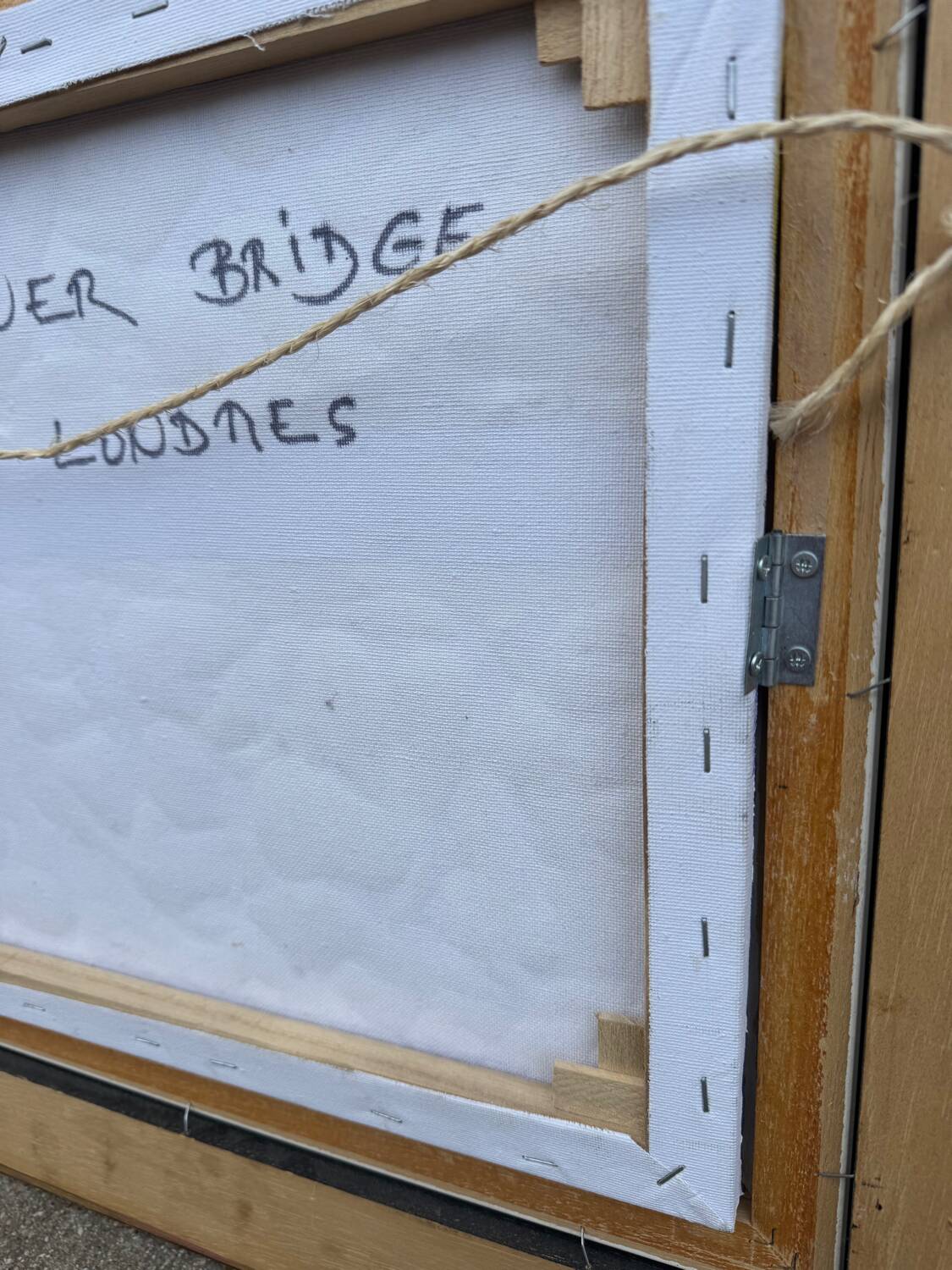 Modernist oil painting on canvas