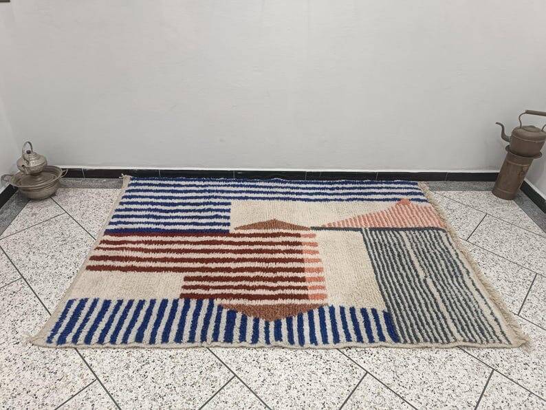 Handmade Beni Ouraine rug, size 150 x 250 cm