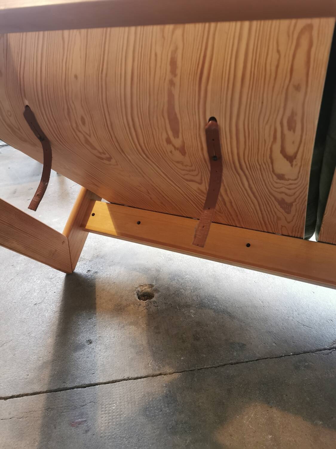 Scandinavian velvet and wood sofa