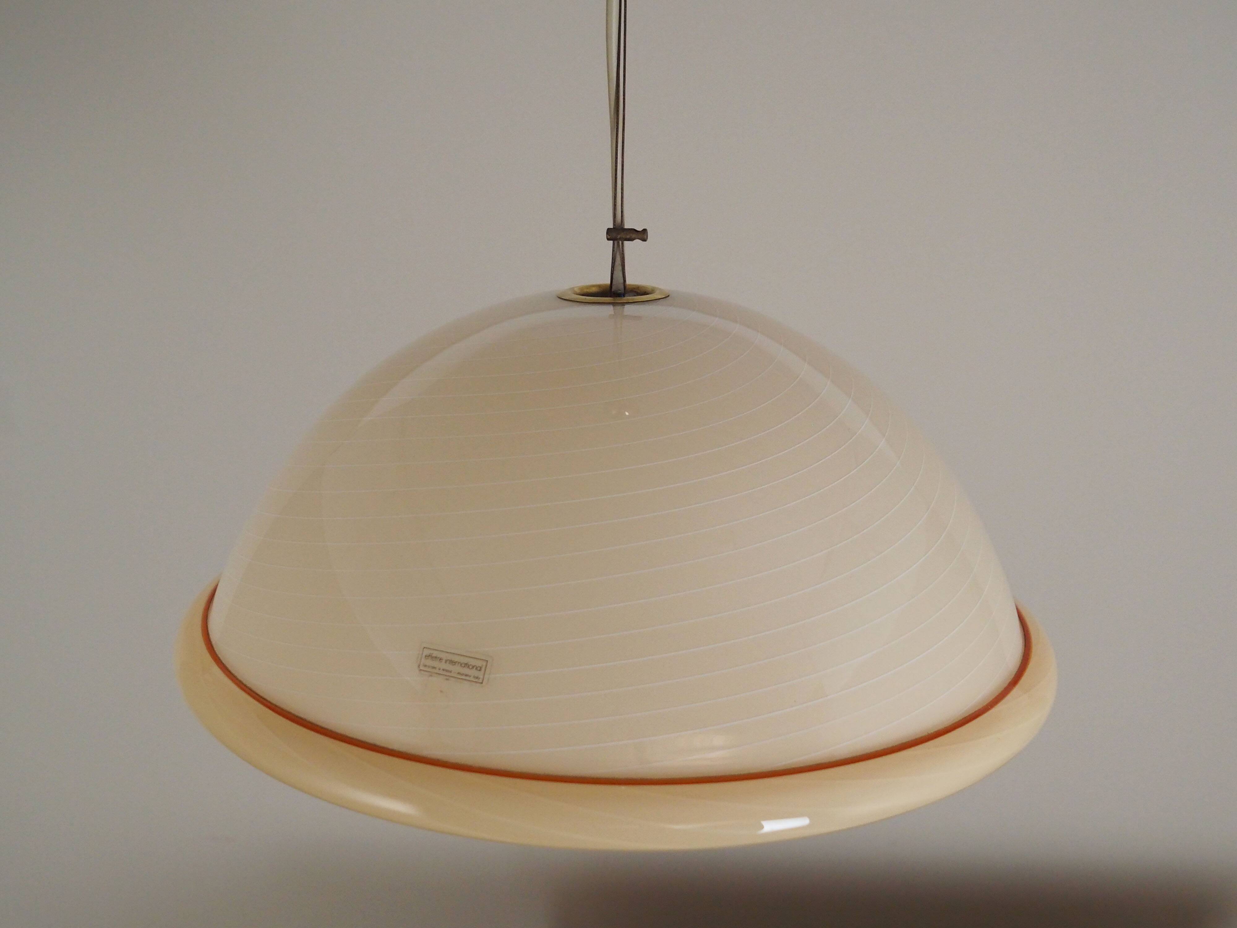 Pendant lamp, Murano glass, Italian design, 1970s, production: Italy