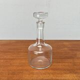 Vintage Scandinavian glass carafe bottle, 1970s