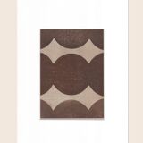 Peinture abstraite sur papier B352 signée Eawy