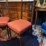 Paire de chaises en palissandre XIXe Napoléon III