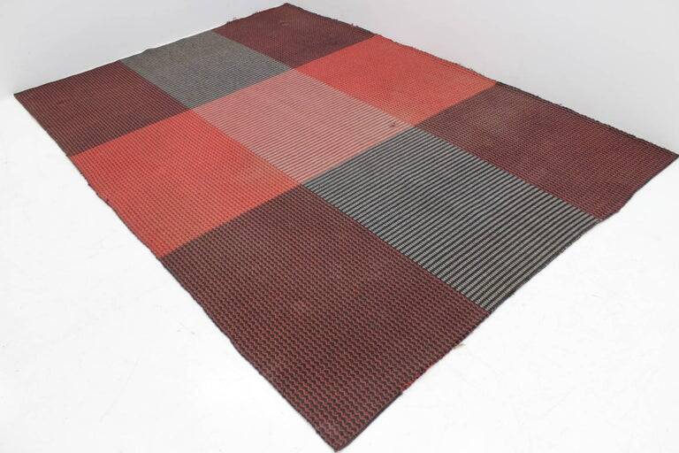 Geometric carpet with original design by Antonín Kybal, around 1940