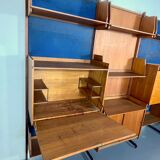 Mid-Century Modern modular wood bookcase from 50s