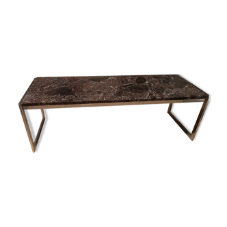 Table basse plateau marbre