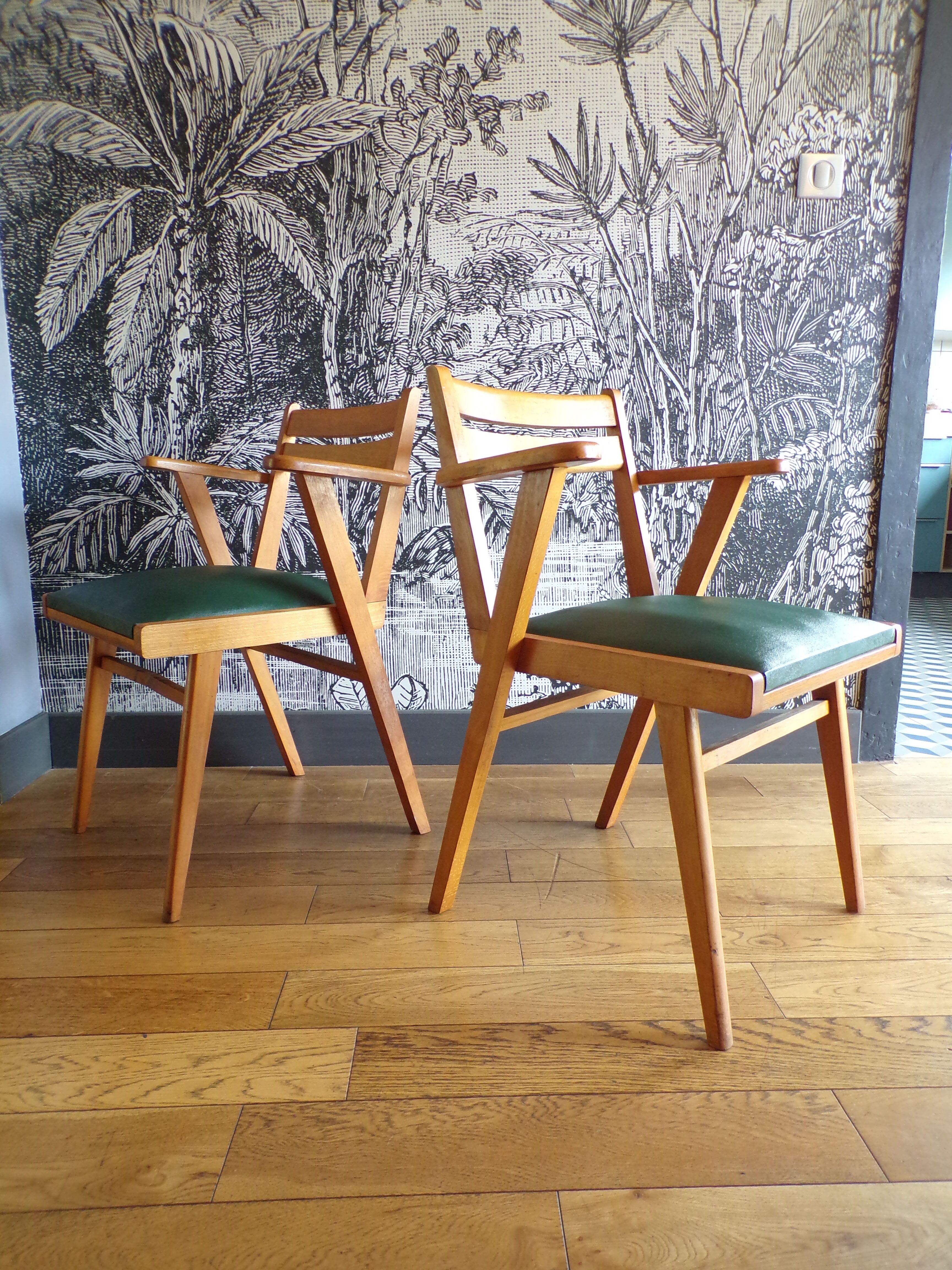 Pair armchairs 1960