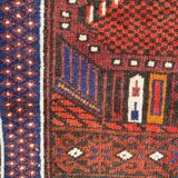 Vintage carpet turkmen belutch afghan 80x140 cm