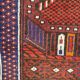 Vintage carpet turkmen belutch afghan 80x140 cm