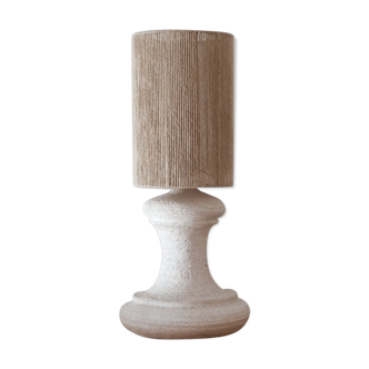 Large chamotted sandstone lamp