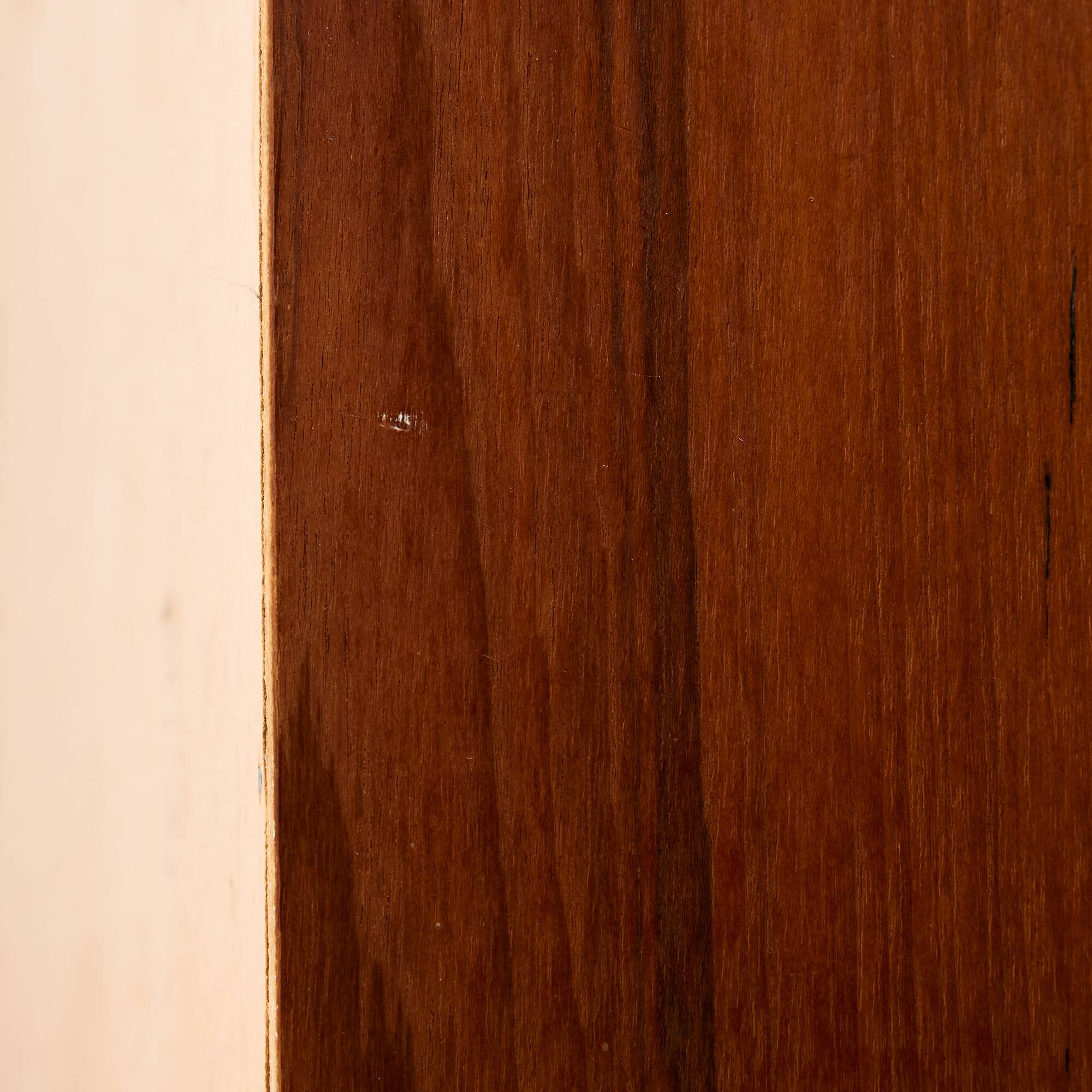 Teak dresser with six drawers