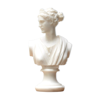 Greek bust of Diana in resin, 70s