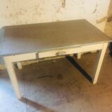 1930s country table/bistro table in its pattine