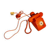 Vintage orange phone