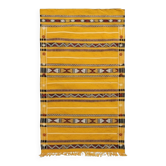 Ethnic yellow Berber rug