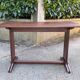 restored bistro table teak finish 1950