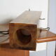 Lampe ambre et opaline