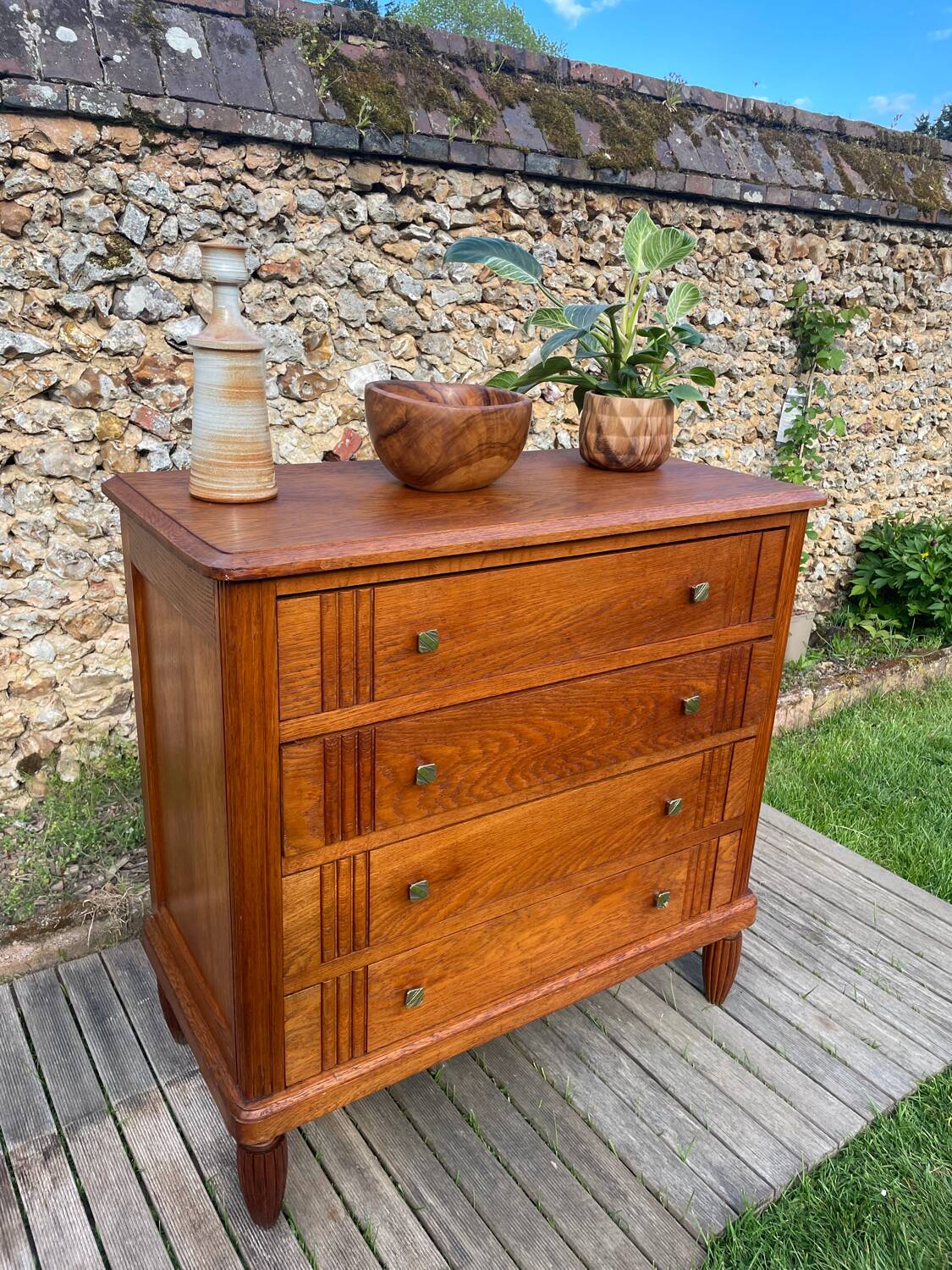 Vintage oak chest of drawers 1940