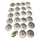 Creil and Montereau ironstone service 22 sauceboat plates