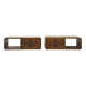 Vintage Danish mid-century floating wall-hung nightstands