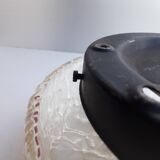 Old ceiling light / wall light - molded glass - 1970