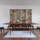 Extendable dining table in teak, tapered legs, 1960s.
