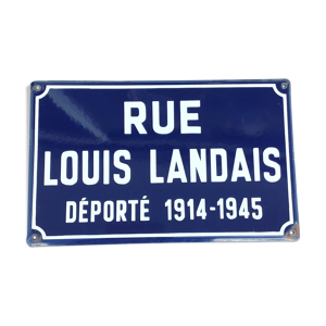 plaque de rue Louis Landais