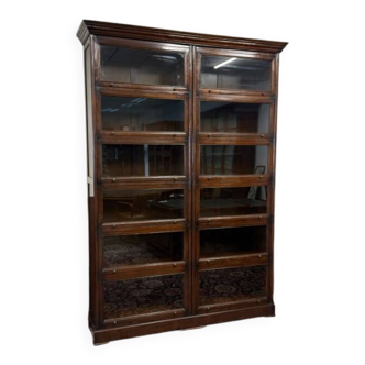 Double Classic English Globe Wernicke Bookcase