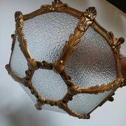 Bronze-gilt ceiling light and glass – Louis XV style