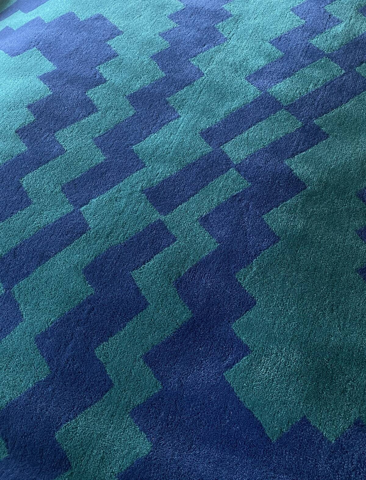 TISCA rug "LEON" in hand-tufted wool – Design by Ulrike Sarvari, France 1990s