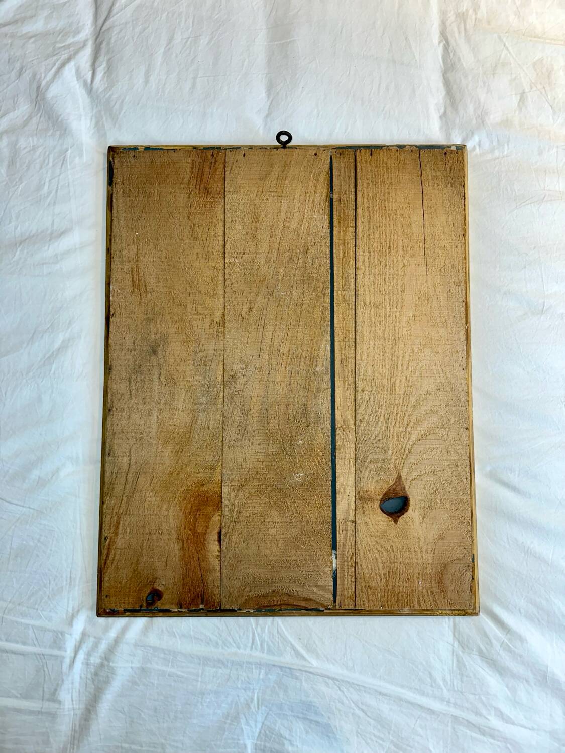 Antique beaded mirror with gold leaf