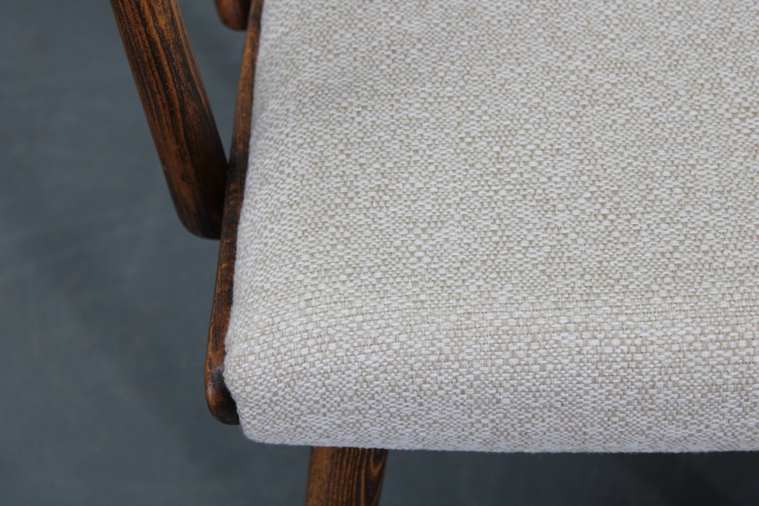 1960s Antonin Suman Set of Six Beech Dining Chairs, Restored